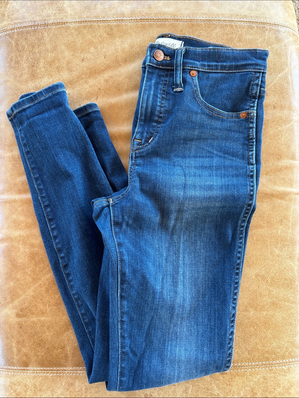 Madewell Women's Blue Skinny Jeans - Classic Dark Wash